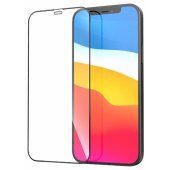 "Full Glue 5D Tempered Glass with Frame iPhone 12 Pro" Black