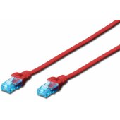 CAT 5e U-UTP Patch Cable 0,5m Red