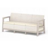 Scandi Linea 3 Seater Sofa Pebble Grey / Soft Beige