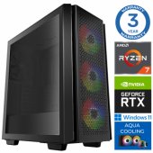 AQUA Ryzen 7 7700X 32GB DDR5 500SSD M.2 NVME RTX3050 8GB W11P