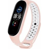 Design Strap Xiaomi Mi Band 7/ 6/ 5 Pink-White