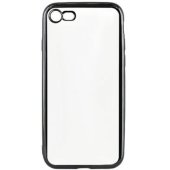 "Silicone Cover iPhone 7" Black Edges