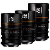 Laowa Nanomorph S35 Bundle (27,35,50mm) Amber Cine for Sony E