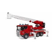 Scania Super 560R Feuerwehr mit Drehleiter, Wasserpumpe, Light