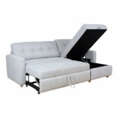 Corner sofa bed WAIOLA grey