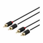 Audio Cable RCA 2m Black