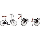 Metro Black tasteful and comfortable, foldable bike, 2-in-1 scooter