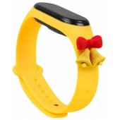 Xiaomi Mi Band 3/ 4 Yellow Xmas Bells