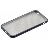 "Silicone Cover iPhone 7" Vertical Stripes Black