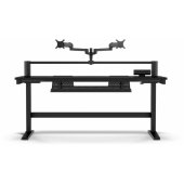 Platform:6 Fixed-Height Desk Black