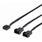 Splitter PWM fans 4-pin to 2x4-pin female Black