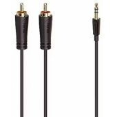 Cable 2xRCA/ 3.5mm 1.5m Black