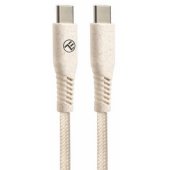 Green Data Cable Type-C to Type-C 3A PD60W 1m Nylon Cream