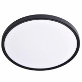 LED Waterproof luminaire 50W, 3CCT, 6000Lm, IP44, Ø 600 x 27 mm Black