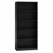 Topeshop Regał 80cm półka szafka książki segregatory czarny