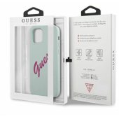 "GUHCP12MLSVSBF Silicone Vintage Fuschia Script iPhone 12/ 12 Pro"