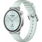 Watch S4 41mm Fluororubber Strap Mint Green/ Silver