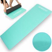 TPE mat for Yoga and fitness mint grey