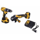 DeWalt cordless hammer + Angle Set DCK2080P2T, 18 Volt, tool set (yell