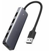 USB Hub to 4x USB 3.0 + USB-C Gray