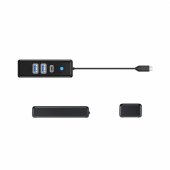 Hub PWC2U-C3 USB-C Black