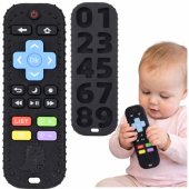 Remote Control Baby Sensory Teether Numbers Rubber Black