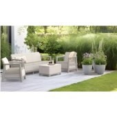 Scandi Linea 3 Seater Set Pebble Grey / Soft Beige