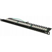 Patchpanel 24-Port CAT6 UTP 0,5U