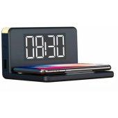 ChargeAir Digital alarm clock Black