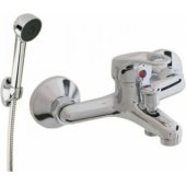 Hydroland Atut wall-mounted bathtub faucet chrome (B391)