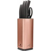 Berlinger Haus BERLINGER HAUS ROSEGOLD METALLIC KNIFE SET IN STOCKET