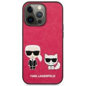 "KLHCP13SPCUSKCP Iconic Karl & Choupette Case iPhone 13 Mini" Fushia