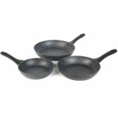 BW11459BRMFOB Megastone Thermo Collar 3-Piece Frying P
