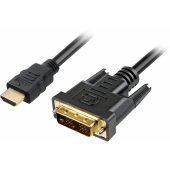 Cable HDMI to DVI-D (18+1) 1 m Black