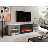 POLO 200x33x50.5 White + Black Fireplace