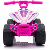 TR1805 Electric Ride-On Quad White / Pink