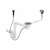 Siphon with bottom valve and overflow kit D16-11 Hans