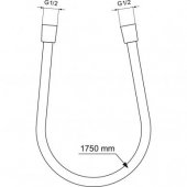 Shower hose Ideal Standard 1750 mm