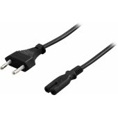 Power Cable CEE7 to CEE 7/ 16 5m Black