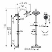 SHOWER SET THERMOSTAT MIXER NP71-TRM7U