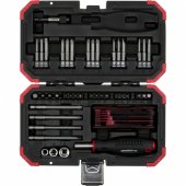 Advent Calendar 2025, tool set black/ red, 51pcs 1/ 4"