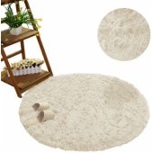 Round Shaggy 80x80cm CreamBeige