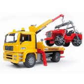 MAN TGA tow truck with all-terrain vehicle