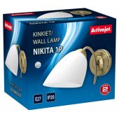 Classic single wall lamp Activejet NIKITA Patina E27 for the living ro