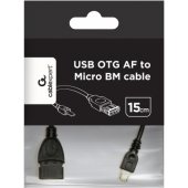 A-OTG-AFBM-03 USB OTG AF to Micro BM Cable 0.15m