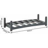 Tabletop Wine Rack 6 bottle(s) Grey