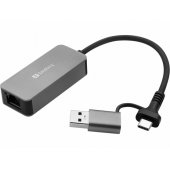 136-68 USB-C/ A 2.5 GbE RJ45 Adapter, 2.5 Gigabit Eth