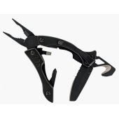 Gerber Multitool Crucial Black, Strap Cutter (black, 7 tools)