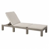 Sun lounger Jaipur with cushion beige