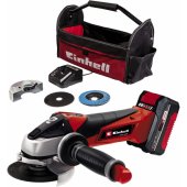 Cordless angle grinder TC-AG 18/ 115 Li Kit, 18V (red/ black, Li
